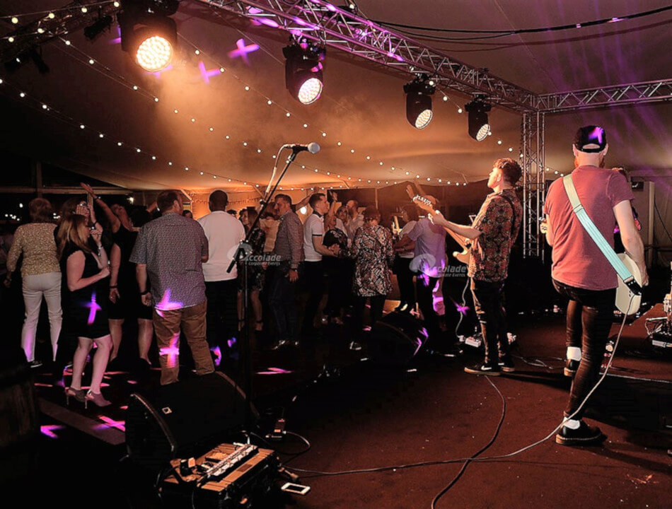 Band playing at Heythrop Park